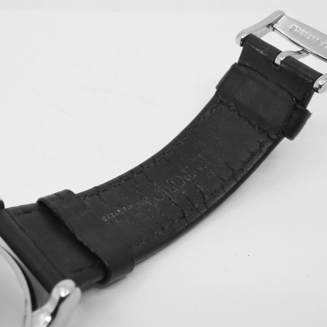 エンポリオアルマーニ EMPORIO ARMANI 腕時計 メンズ ブラック クラシック クォーツ クロノグラフ レザー ウォッチ シンプル 高級感 G1