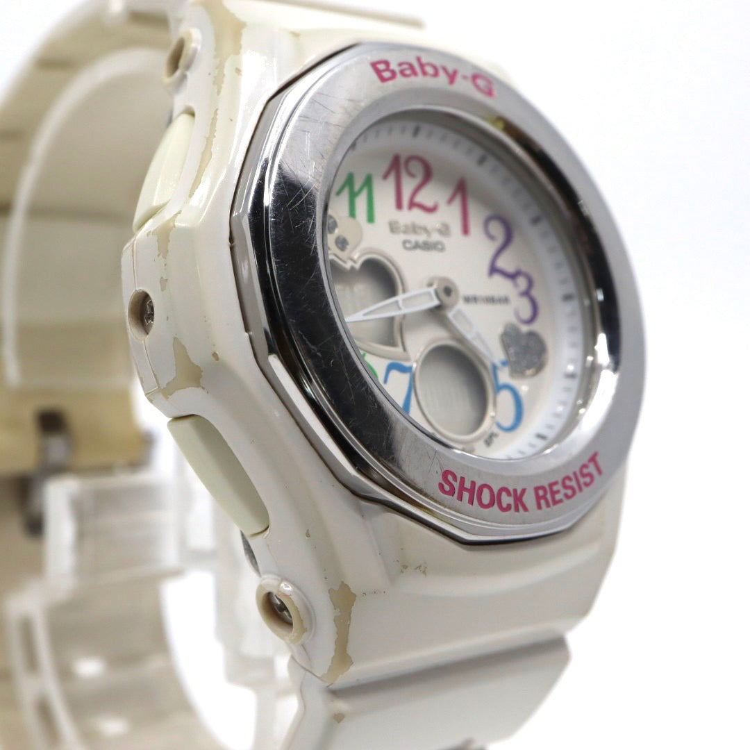CASIO Baby-G BGA-101 ホワイト シルバー ハートデザイン 腕時計 ベビージー G1