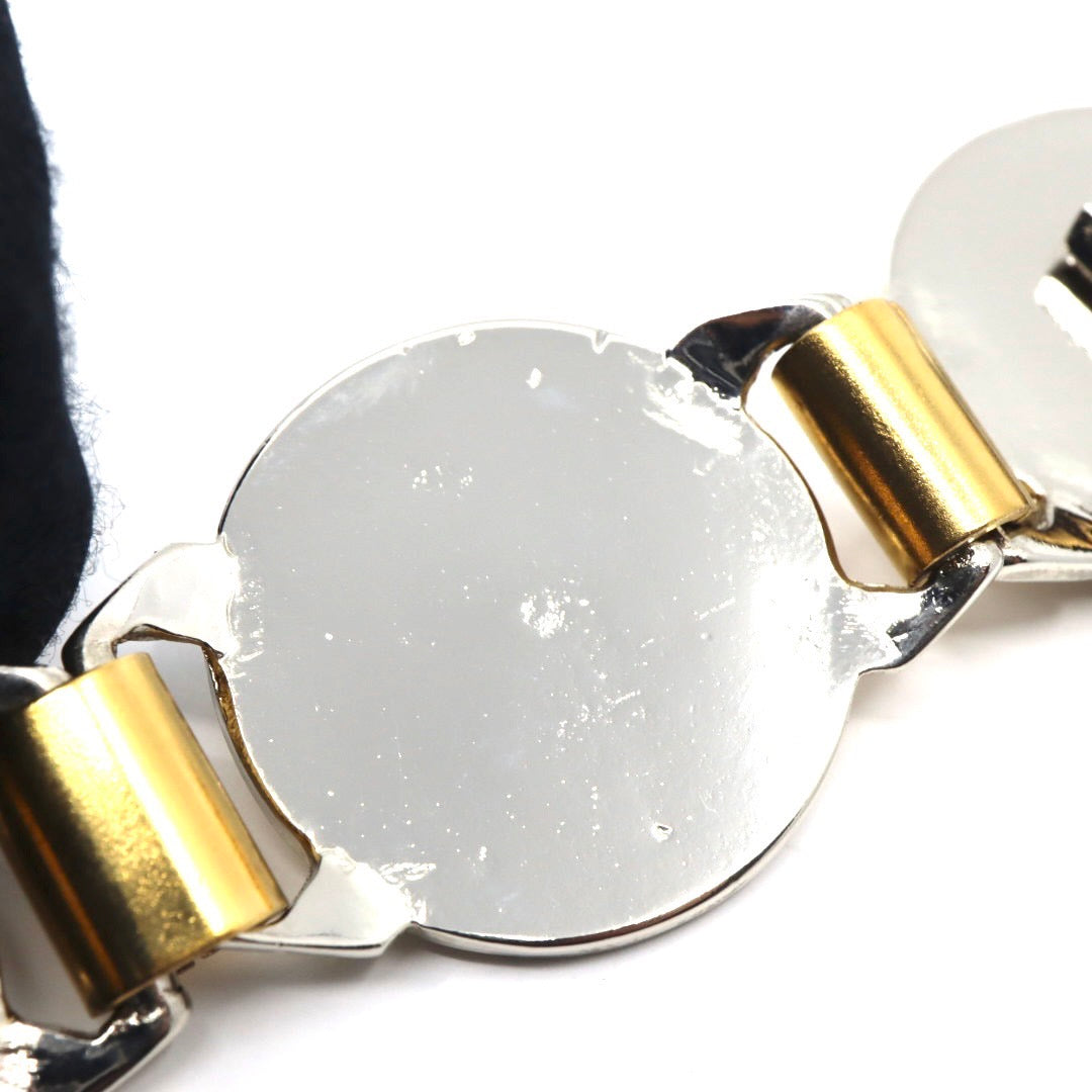 ヴェルサーチ VERSACE メデューサ ブレスレット バングル バイカラー ゴールド シルバー アクセサリー I5