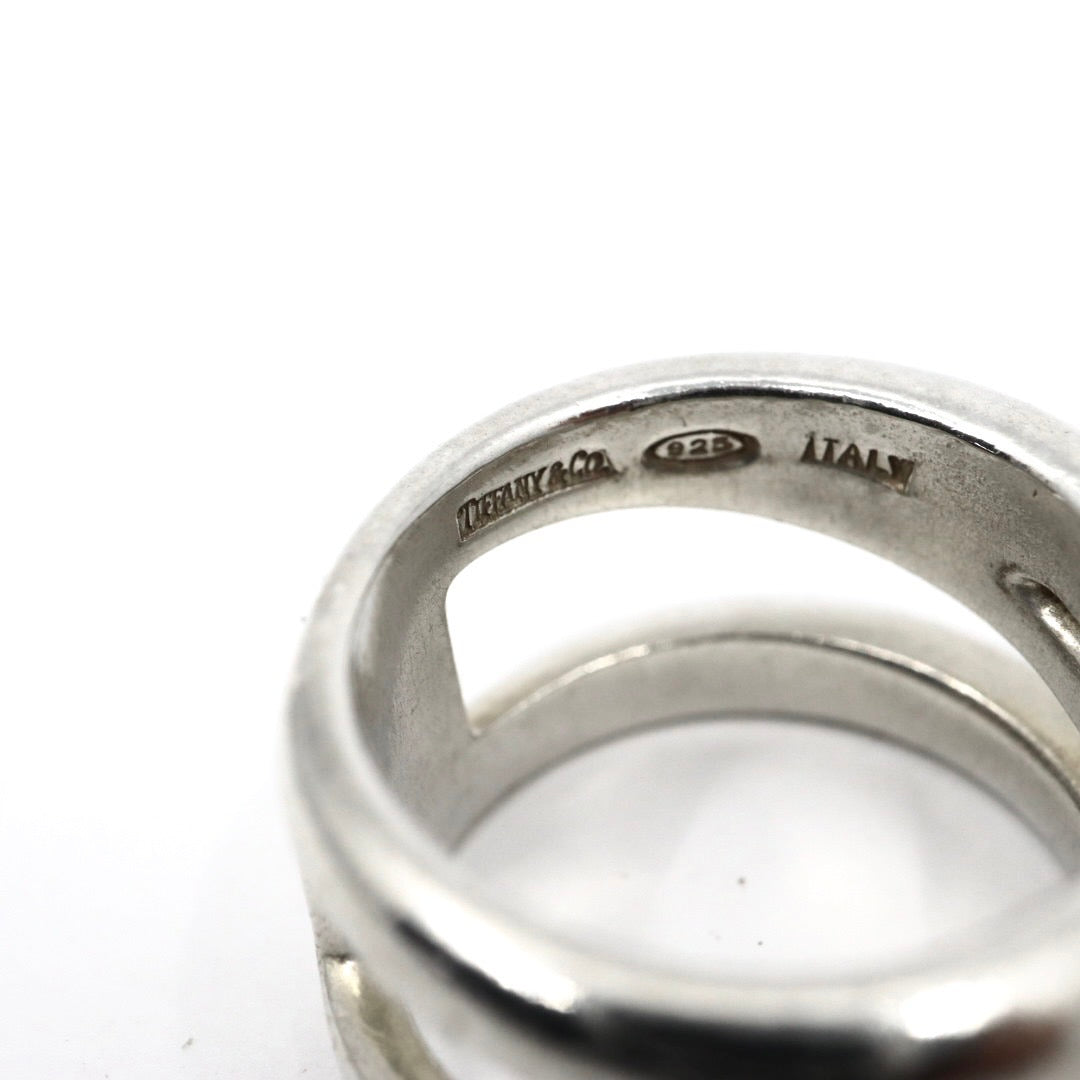 ティファニー Tiffany&Co. ダイアゴナル リング SV925 スターリングシルバー 9号 指輪 メンズ レディース I6