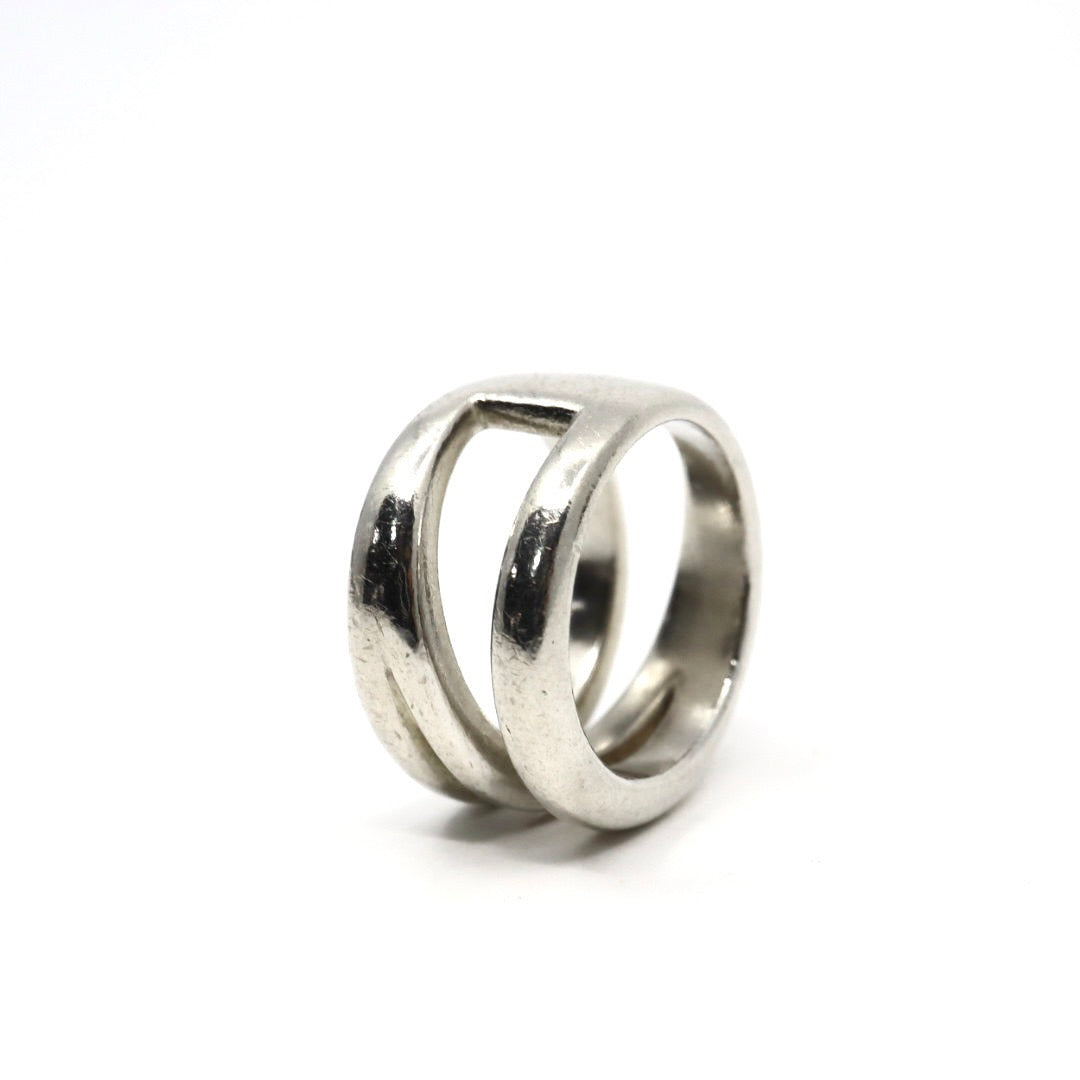 ティファニー Tiffany&Co. ダイアゴナル リング SV925 スターリングシルバー 9号 指輪 メンズ レディース I6