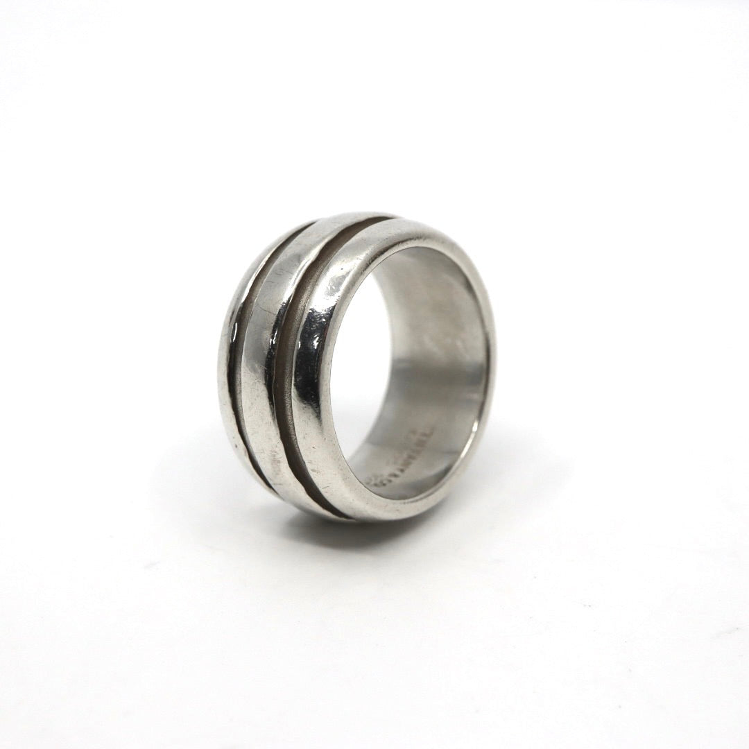 ティファニー Tiffany&Co. アトラス グルーブドリング SV925 スターリングシルバー 10号 指輪 メンズ レディース I6