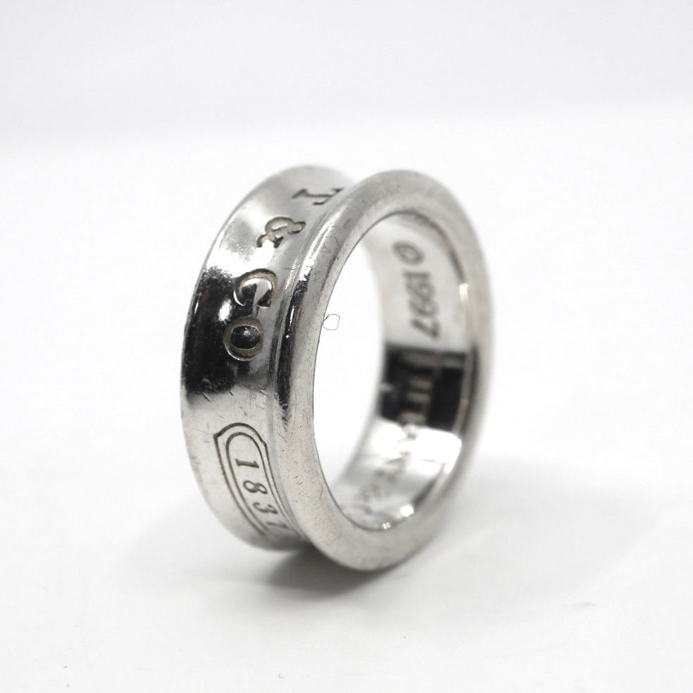 ティファニー Tiffany&Co. ナロー バンドリング SV925 スターリングシルバー 9号 指輪 T&CO レディース メンズ I6