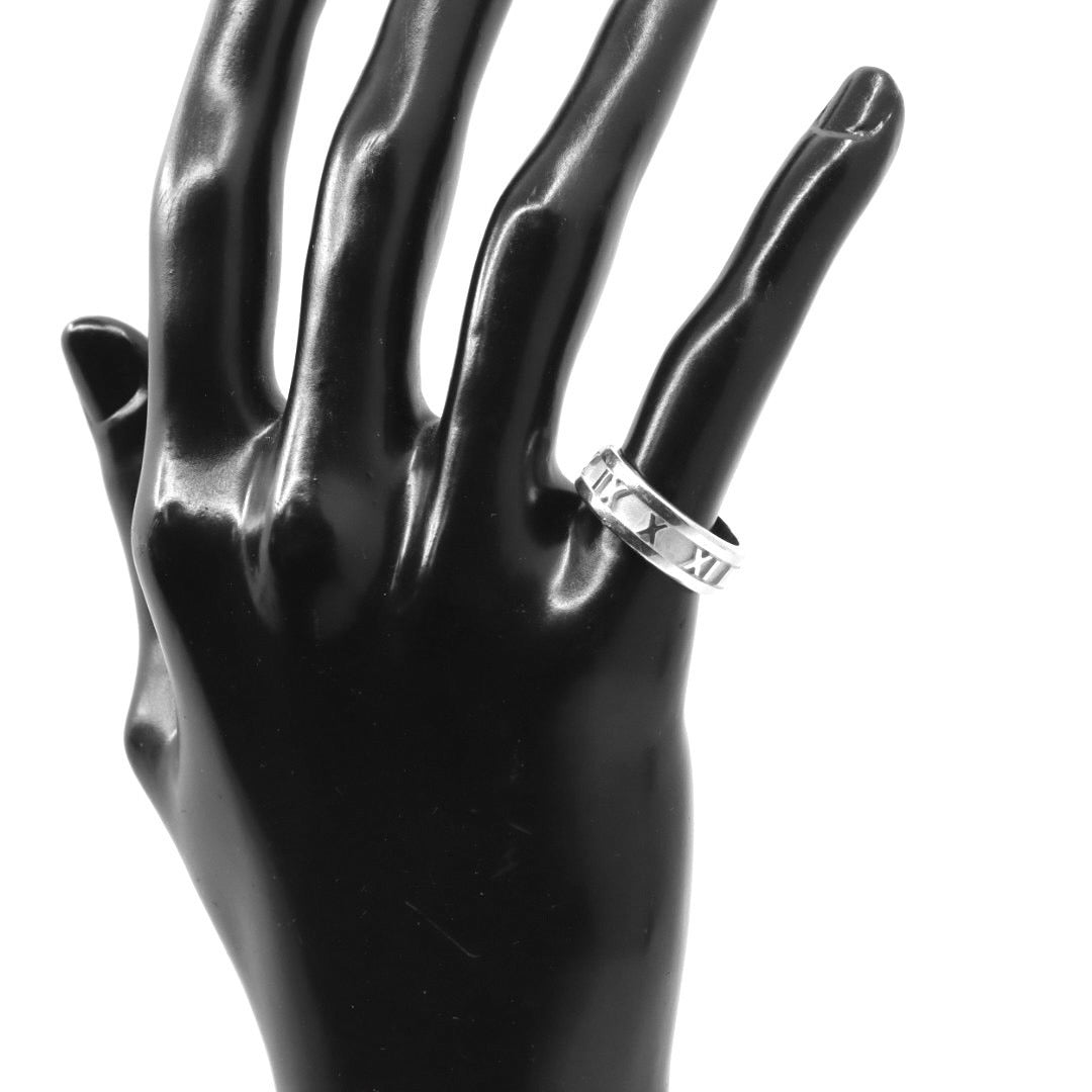 ティファニー Tiffany&Co. アトラス リング 11号 SV925 スターリングシルバー ローマ数字 指輪 メンズ レディース I6