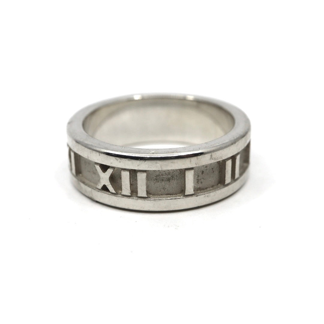 ティファニー Tiffany&Co. アトラス リング 11号 SV925 スターリングシルバー ローマ数字 指輪 メンズ レディース I6