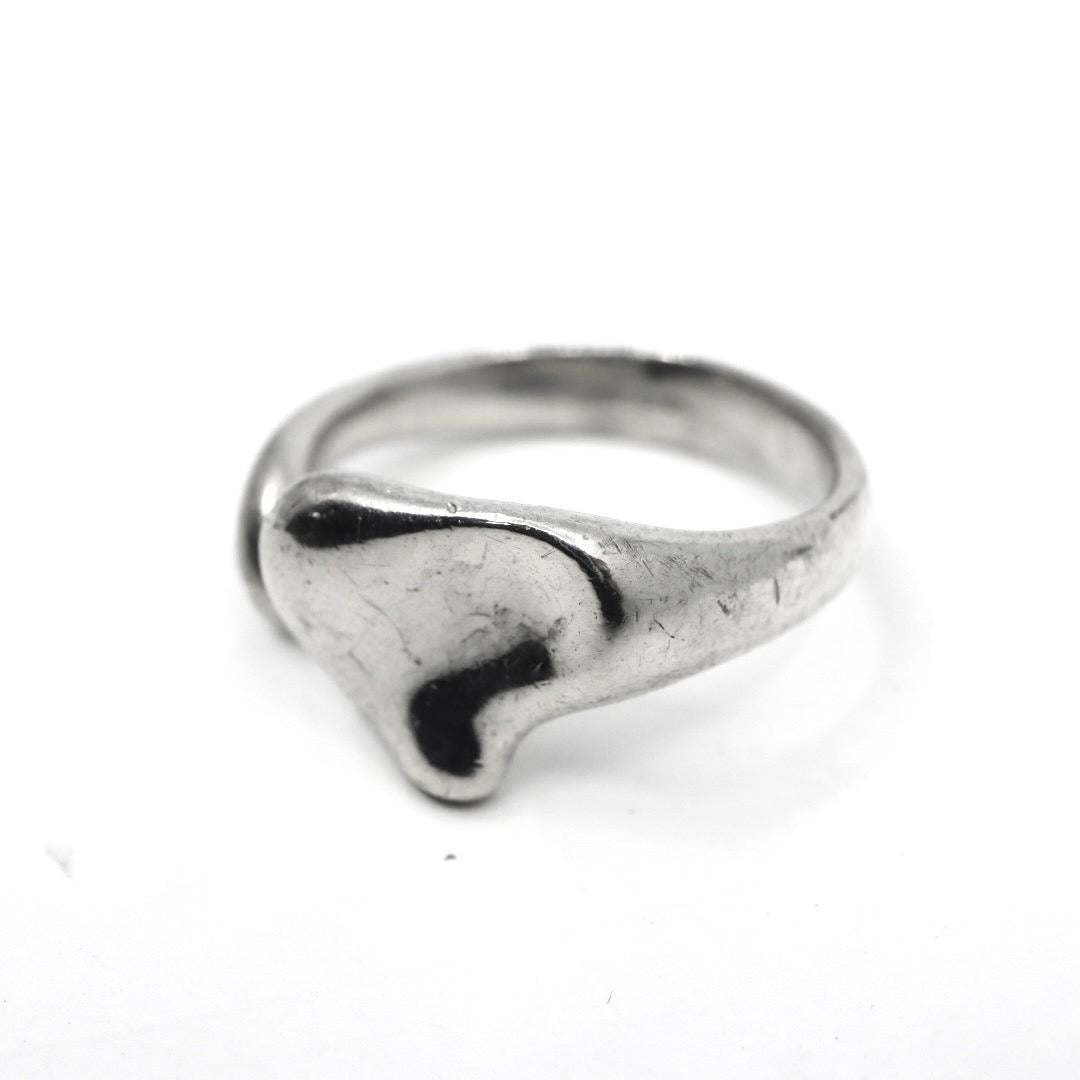 ティファニー Tiffany&Co. エルサ・ペレッティ フルハート リング 指輪 10号 SV925 スターリングシルバー デザイナーズ I6