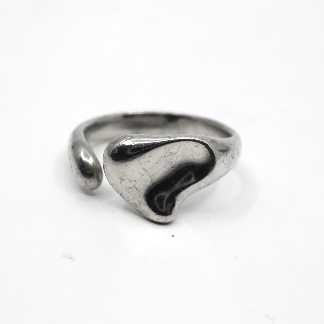 ティファニー Tiffany&Co. エルサ・ペレッティ フルハート リング 指輪 10号 SV925 スターリングシルバー デザイナーズ I6