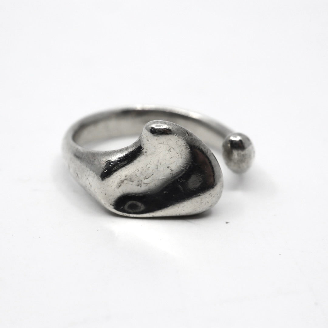 ティファニー Tiffany&Co. エルサ・ペレッティ フルハート リング 指輪 10号 SV925 スターリングシルバー デザイナーズ I6