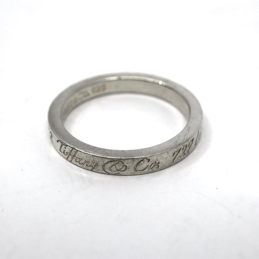 ティファニー Tiffany&Co. ノーツ ナロー リング 13.5号 SV925 シルバー ロゴ刻印 指輪 ユニセックス I6