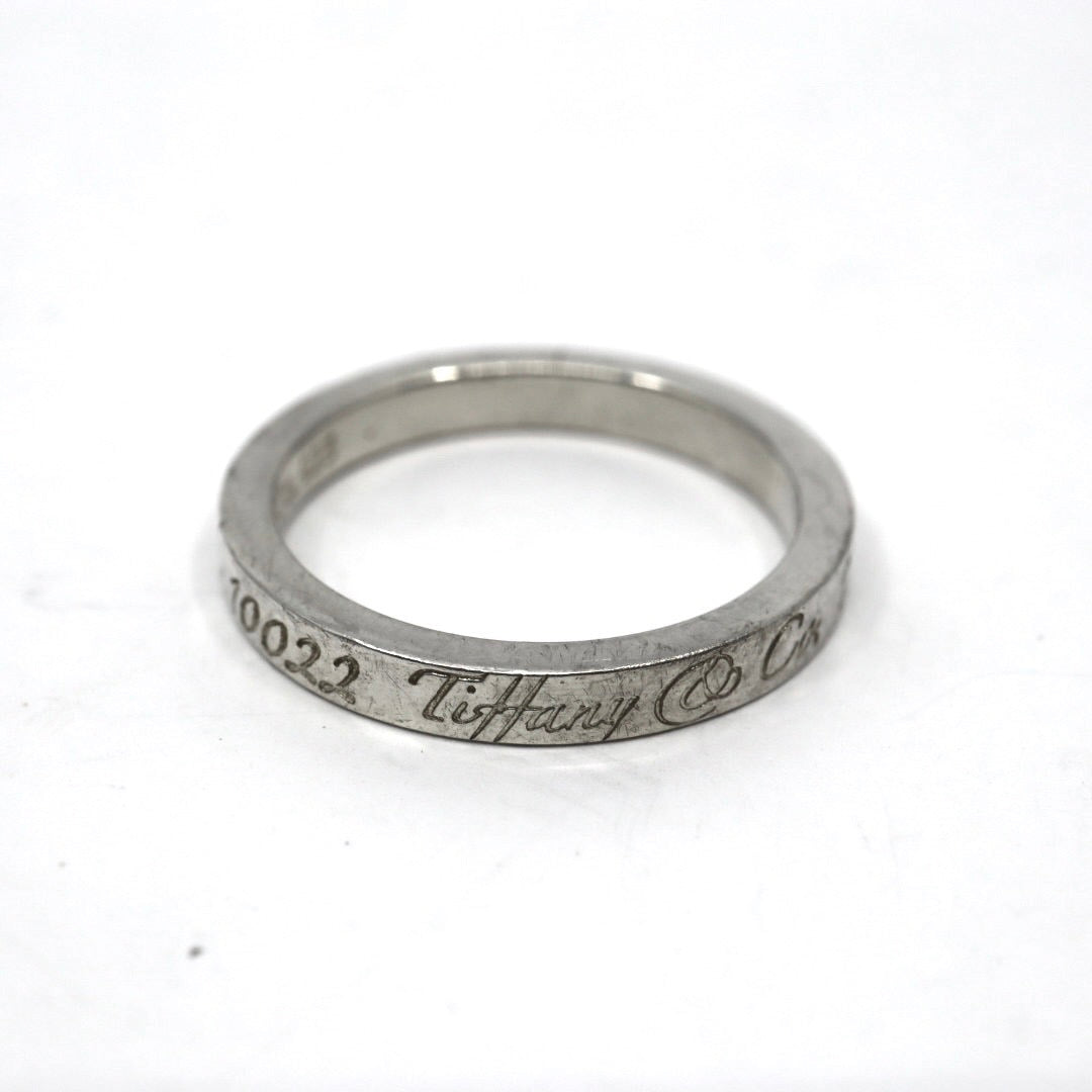 ティファニー Tiffany&Co. ノーツ ナロー リング 13.5号 SV925 シルバー ロゴ刻印 指輪 ユニセックス I6