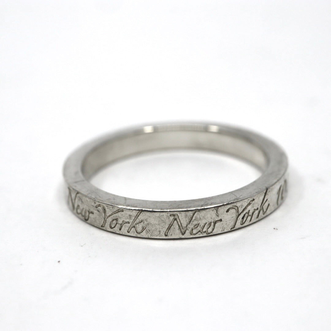 ティファニー Tiffany&Co. ノーツ ナロー リング 13.5号 SV925 シルバー ロゴ刻印 指輪 ユニセックス I6