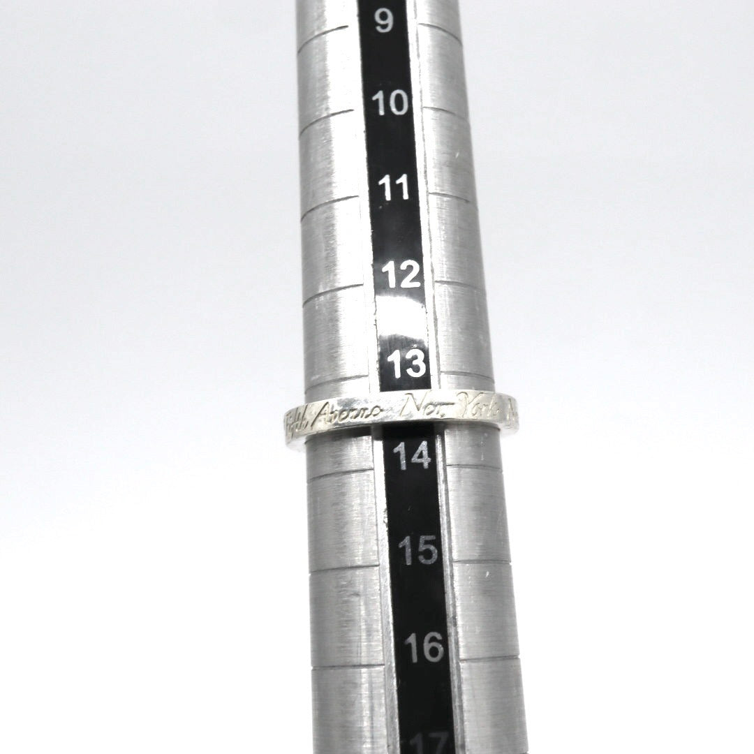 ティファニー Tiffany&Co. ノーツ ナロー リング 13.5号 SV925 シルバー ロゴ刻印 指輪 ユニセックス I6