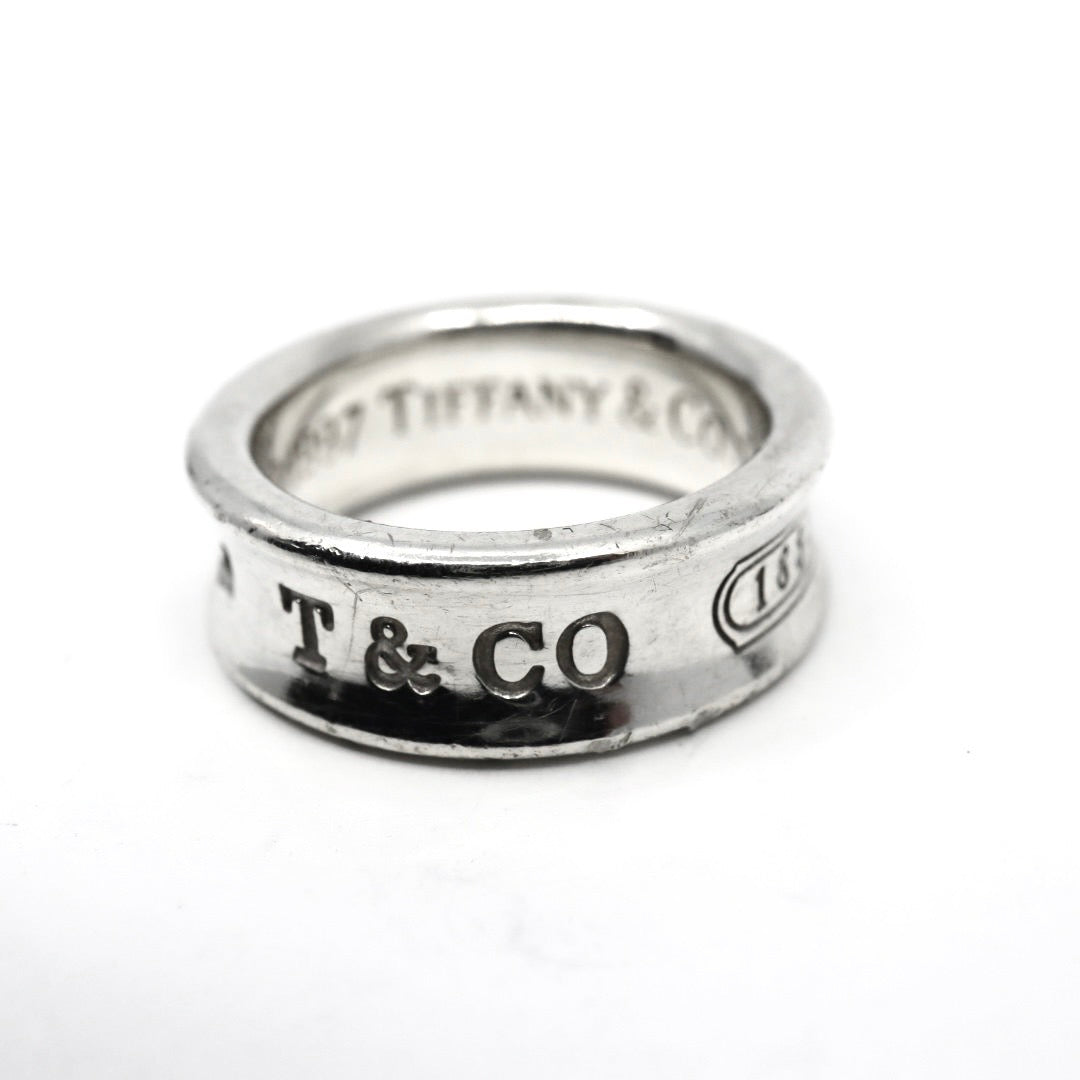 ティファニー Tiffany&Co. リング SV925 ナロー 8.5号 シルバー T&CO 指輪 メンズ レディース I6