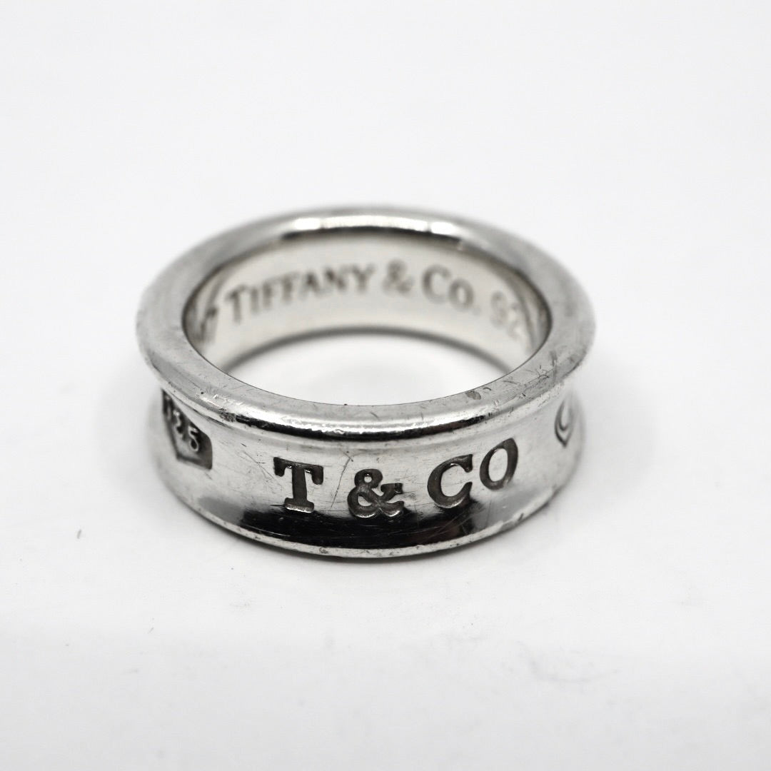 ティファニー Tiffany&Co. リング SV925 ナロー 8.5号 シルバー T&CO 指輪 メンズ レディース I6