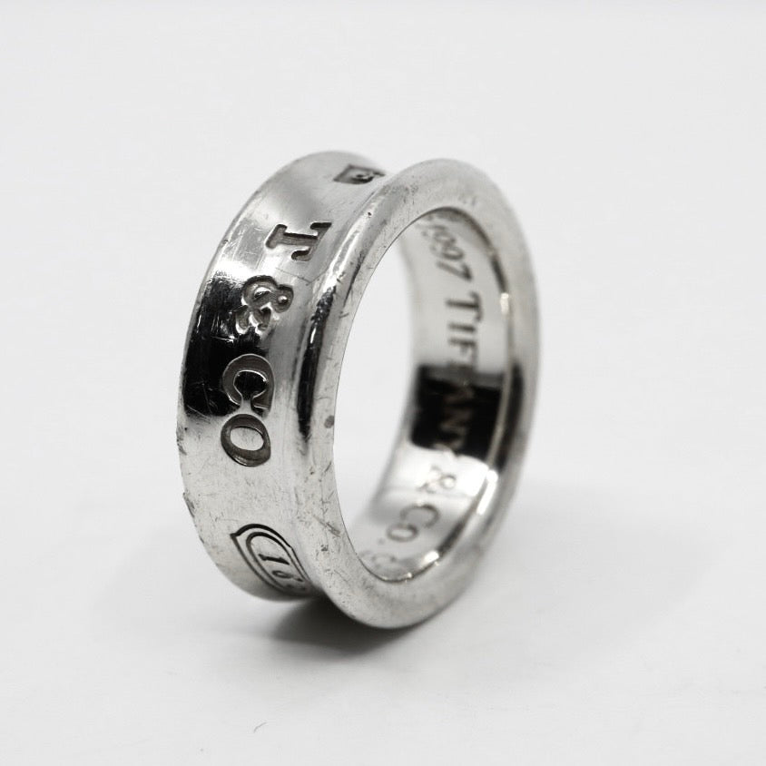 ティファニー Tiffany&Co. リング SV925 ナロー 8.5号 シルバー T&CO 指輪 メンズ レディース I6