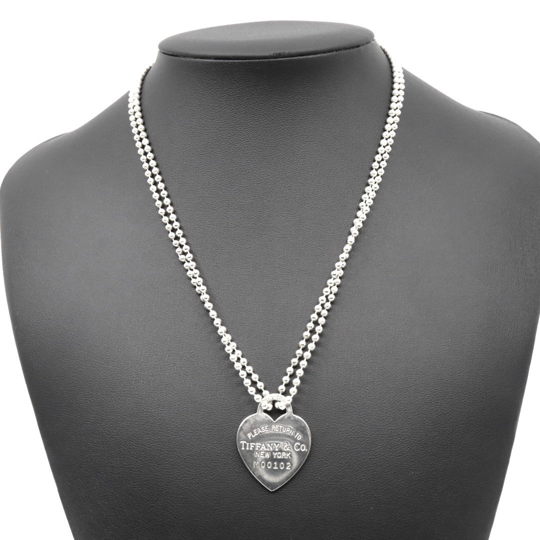 ティファニー Tiffany&Co. リターントゥ ハートタグ ネックレス ペンダント M00102 シルバー ボールチェーン I6
