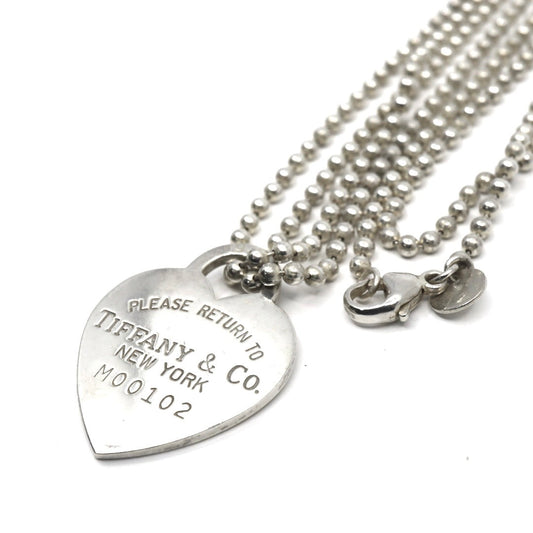 ティファニー Tiffany&Co. リターントゥ ハートタグ ネックレス ペンダント M00102 シルバー ボールチェーン I6