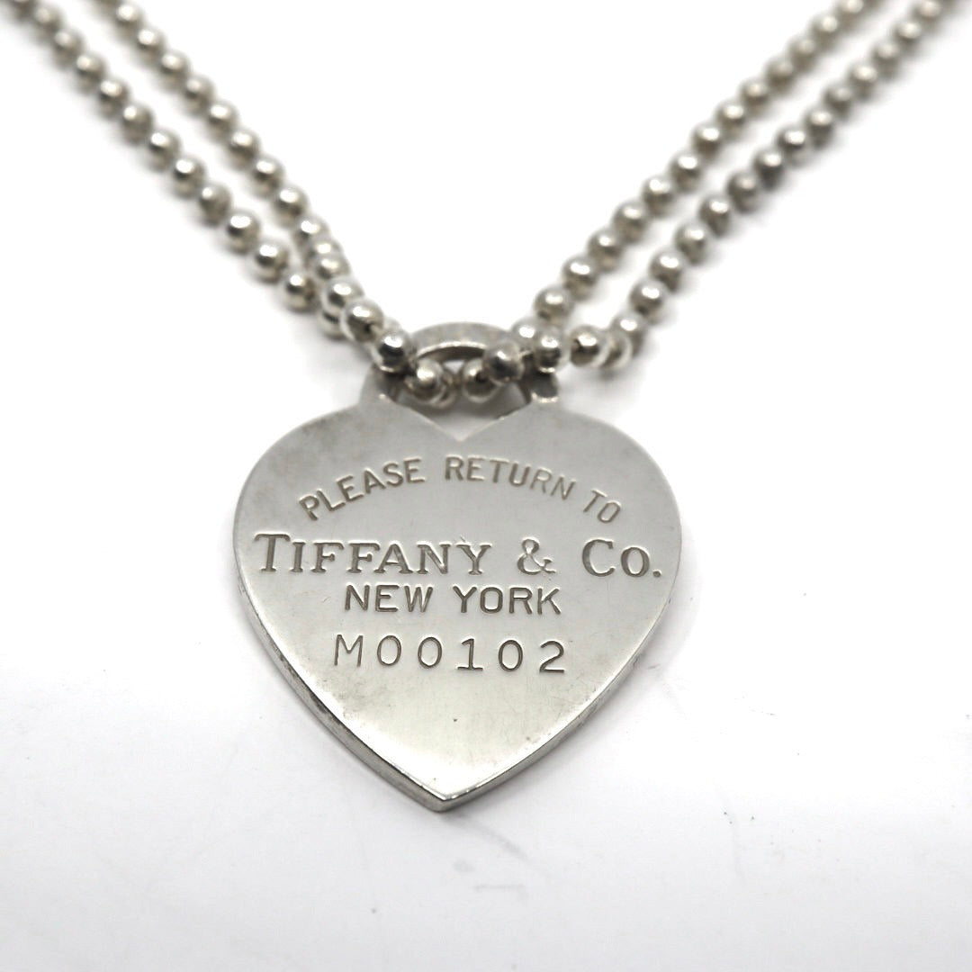 ティファニー Tiffany&Co. リターントゥ ハートタグ ネックレス ペンダント M00102 シルバー ボールチェーン I6