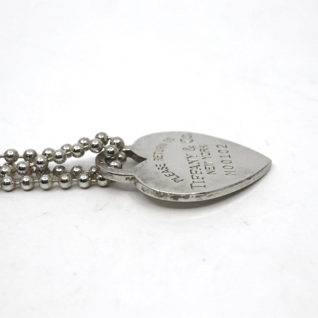 ティファニー Tiffany&Co. リターントゥ ハートタグ ネックレス ペンダント M00102 シルバー ボールチェーン I6