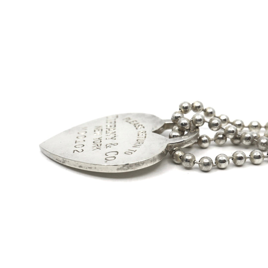 ティファニー Tiffany&Co. リターントゥ ハートタグ ネックレス ペンダント M00102 シルバー ボールチェーン I6