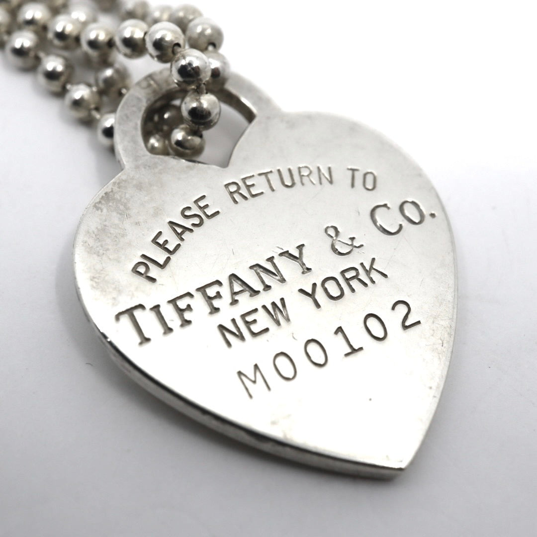 ティファニー Tiffany&Co. リターントゥ ハートタグ ネックレス ペンダント M00102 シルバー ボールチェーン I6