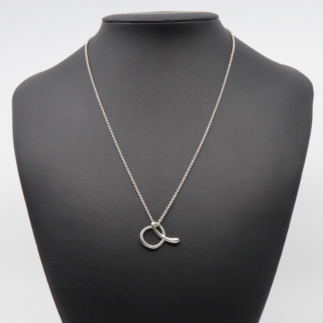 ティファニー Tiffany&Co. エルサ・ペレッティ アルファベット イニシャル モチーフ ネックレス ペンダント SV925 スターリングシルバー I6