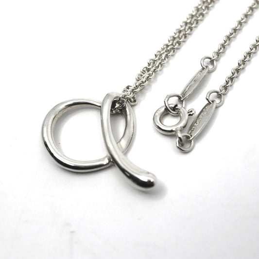 ティファニー Tiffany&Co. エルサ・ペレッティ アルファベット イニシャル モチーフ ネックレス ペンダント SV925 スターリングシルバー I6