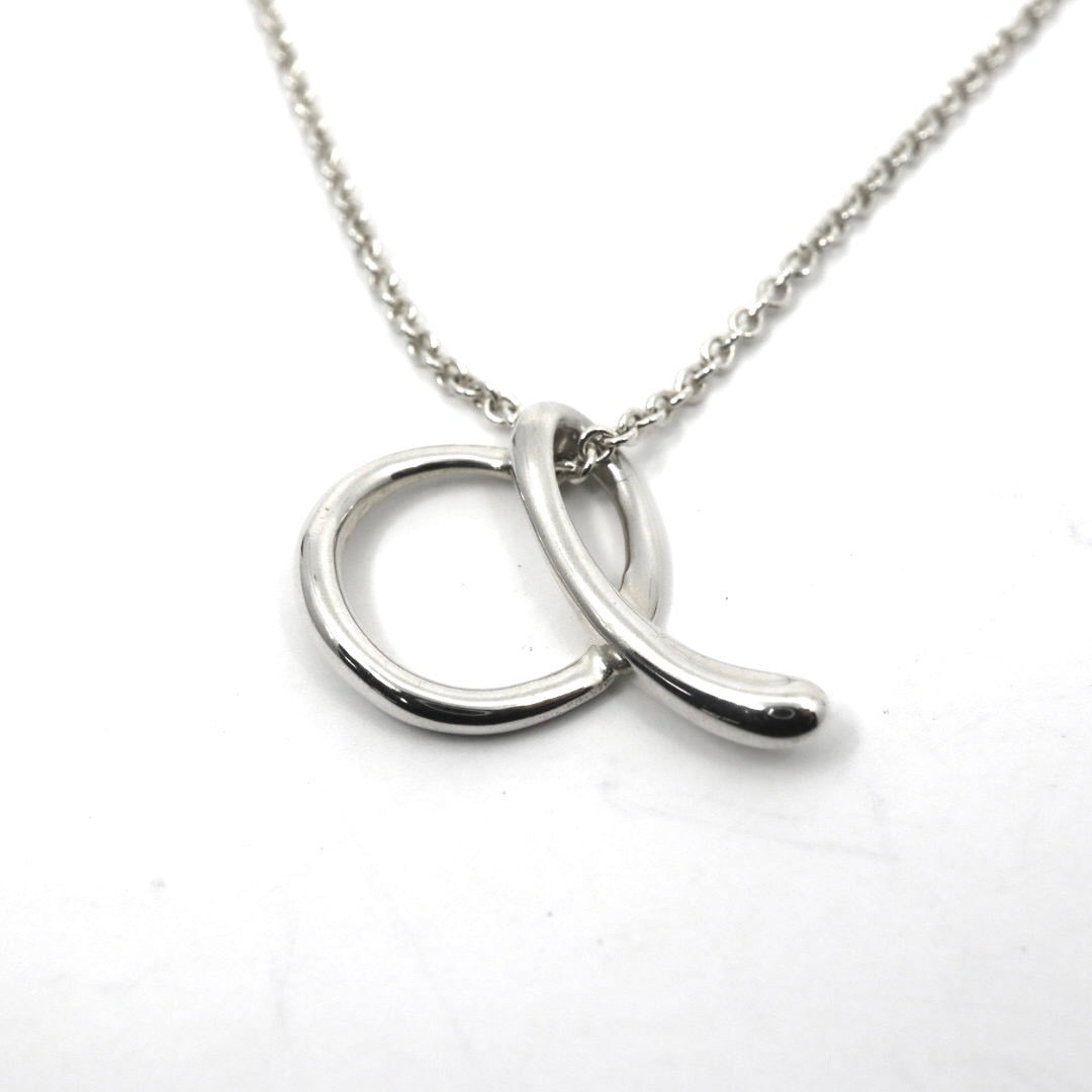 ティファニー Tiffany&Co. エルサ・ペレッティ アルファベット イニシャル モチーフ ネックレス ペンダント SV925 スターリングシルバー I6