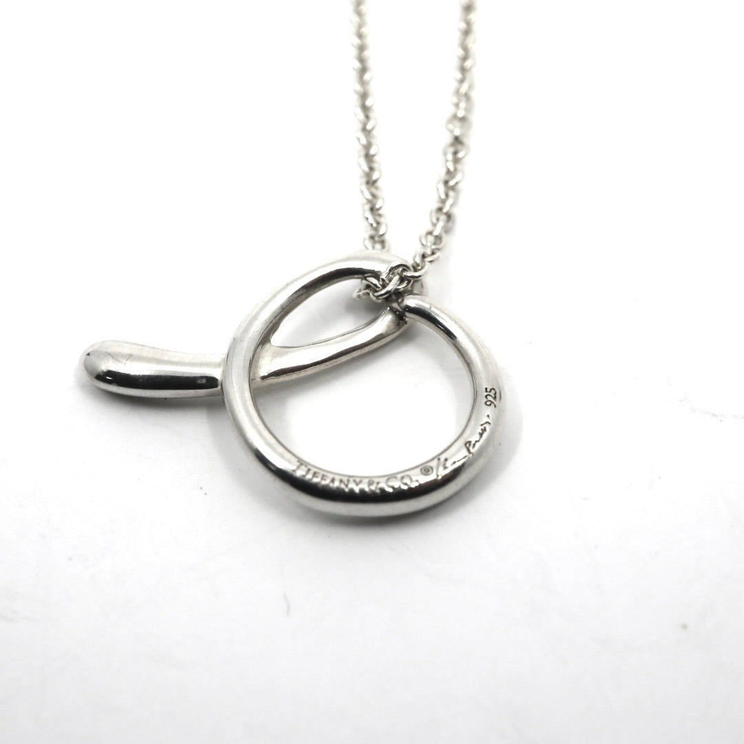 ティファニー Tiffany&Co. エルサ・ペレッティ アルファベット イニシャル モチーフ ネックレス ペンダント SV925 スターリングシルバー I6