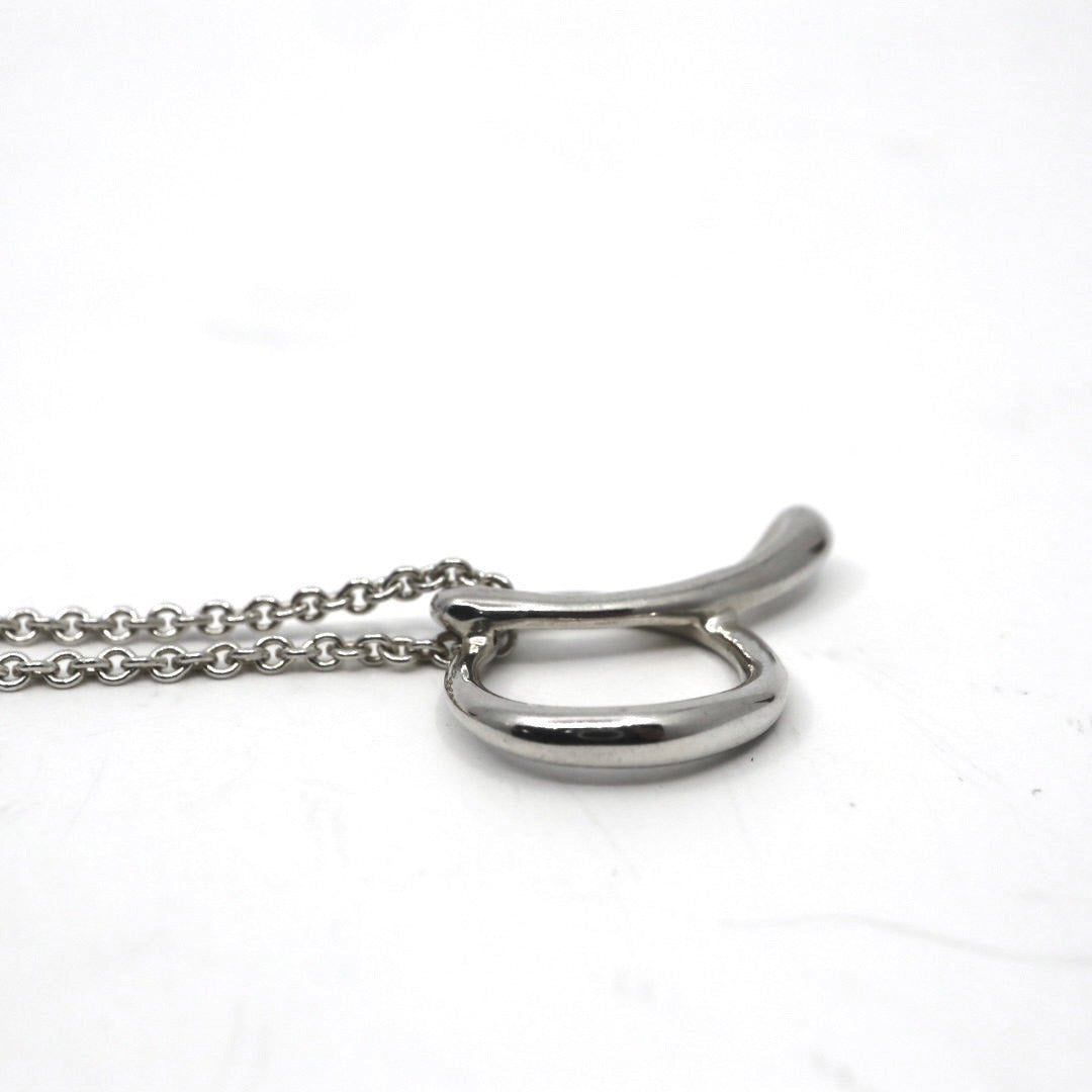 ティファニー Tiffany&Co. エルサ・ペレッティ アルファベット イニシャル モチーフ ネックレス ペンダント SV925 スターリングシルバー I6