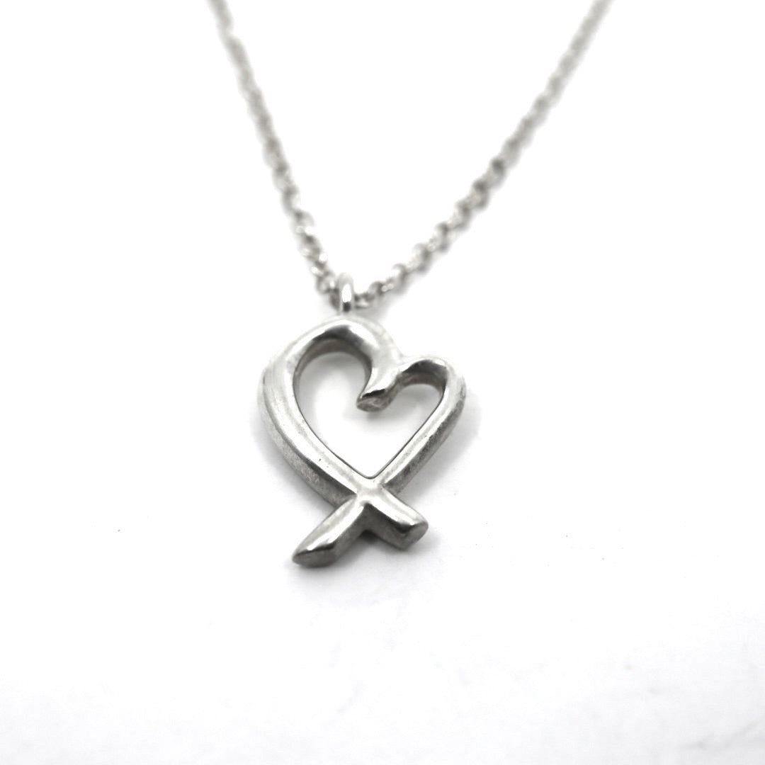 ティファニー Tiffany&Co. エルサ・ペレッティ オープンハート ネックレス SV925 スターリングシルバー I6