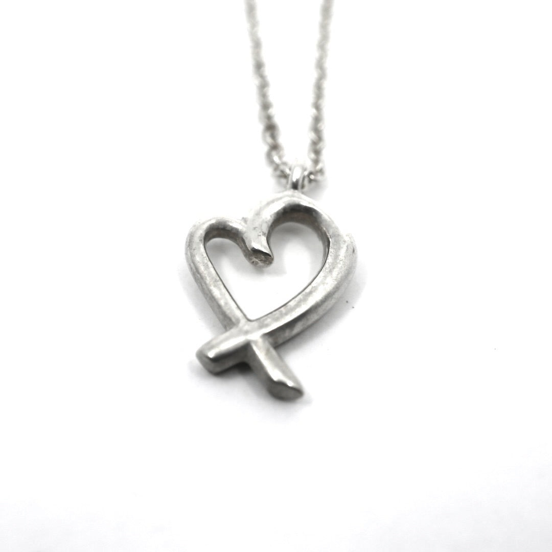 ティファニー Tiffany&Co. エルサ・ペレッティ オープンハート ネックレス SV925 スターリングシルバー I6