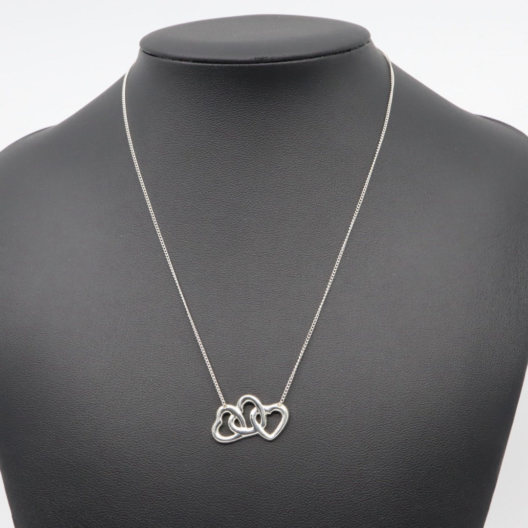 ティファニー Tiffany&Co. ハート 3連 モチーフ トリプルハート ネックレス SV925 スターリングシルバー ペンダント I6