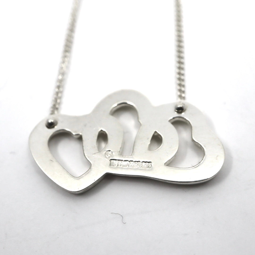 ティファニー Tiffany&Co. ハート 3連 モチーフ トリプルハート ネックレス SV925 スターリングシルバー ペンダント I6