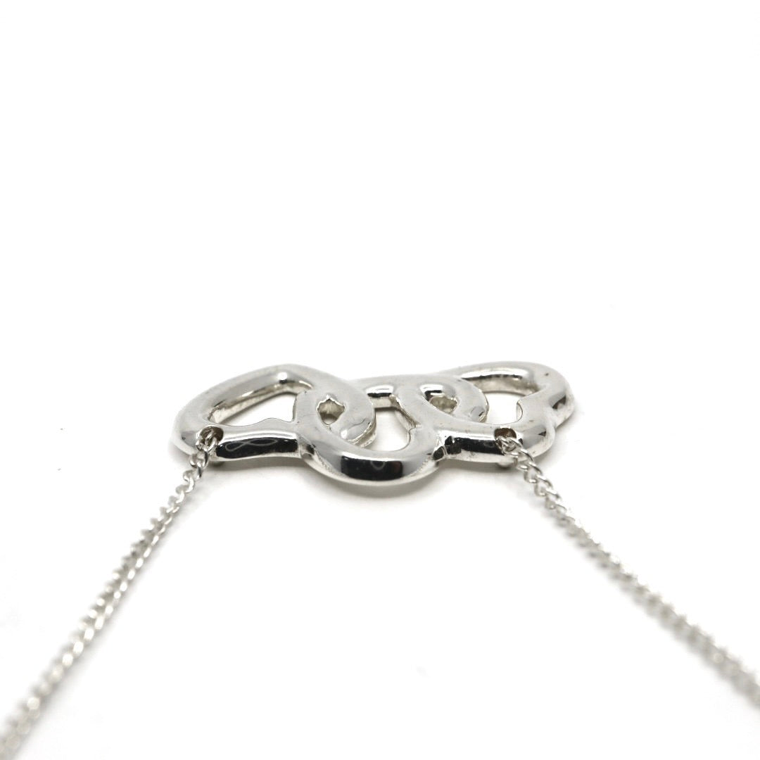 ティファニー Tiffany&Co. ハート 3連 モチーフ トリプルハート ネックレス SV925 スターリングシルバー ペンダント I6
