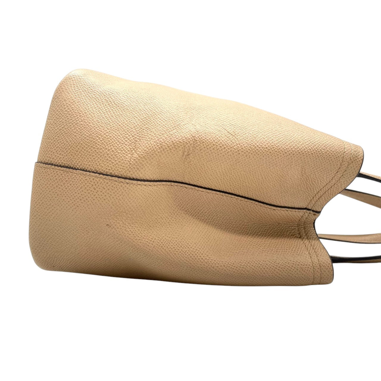 COACH コーチ ハンドバッグ 34563 ミニクリスティーキャリーオール クロスグレインレザー ベージュ レディース トートバッグ 肩掛け可 コンパクト エレガント フェミニン 通勤 ビジネス デイリーユース 人気モデル クリーニング済み s38