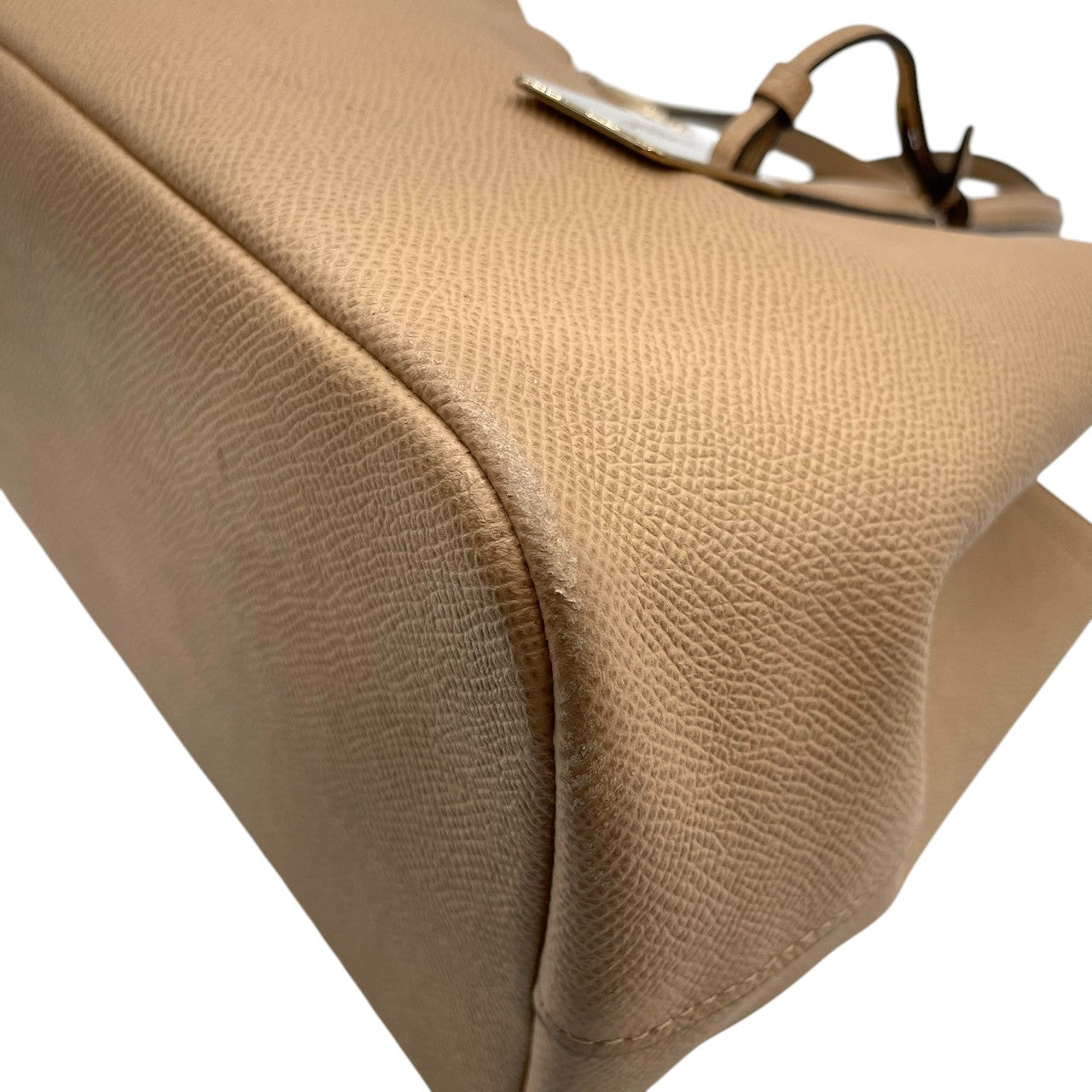 COACH コーチ ハンドバッグ 34563 ミニクリスティーキャリーオール クロスグレインレザー ベージュ レディース トートバッグ 肩掛け可 コンパクト エレガント フェミニン 通勤 ビジネス デイリーユース 人気モデル クリーニング済み s38