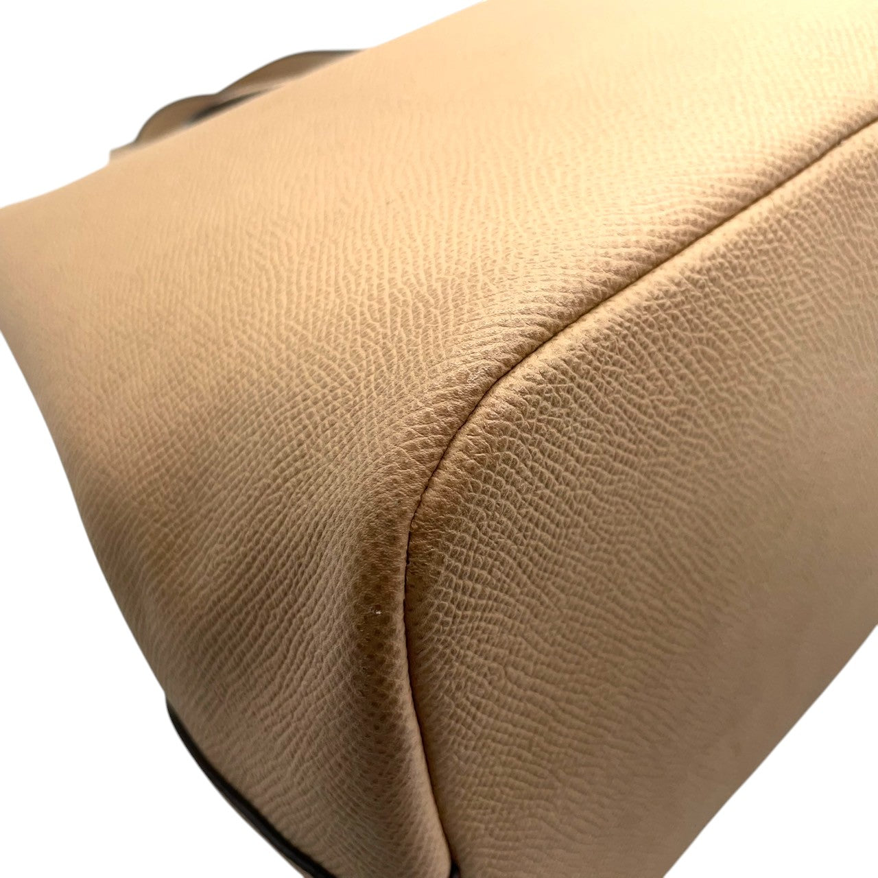 COACH コーチ ハンドバッグ 34563 ミニクリスティーキャリーオール クロスグレインレザー ベージュ レディース トートバッグ 肩掛け可 コンパクト エレガント フェミニン 通勤 ビジネス デイリーユース 人気モデル クリーニング済み s38