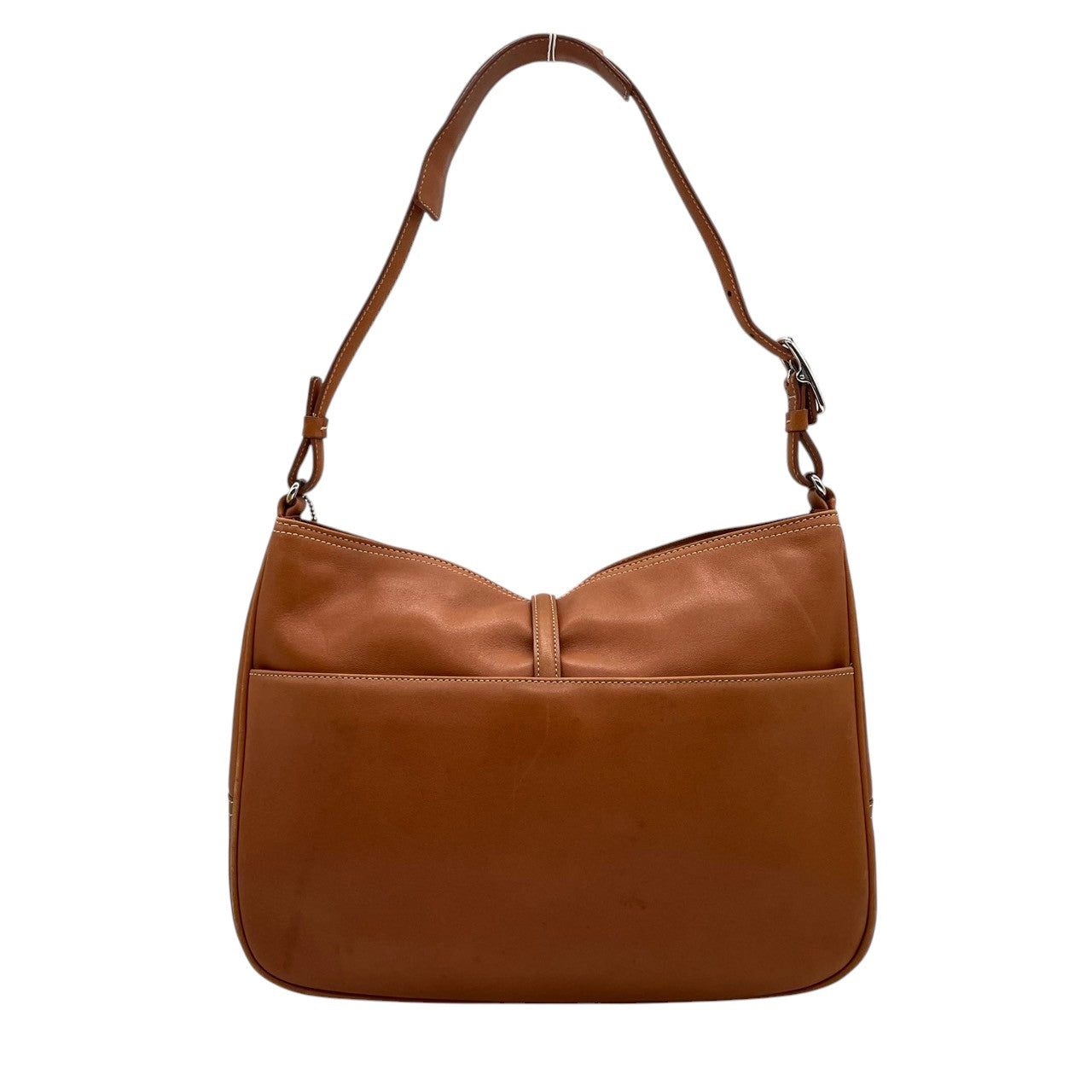 COACH コーチ ショルダーバッグ 7778 ハンドバッグ レザー ブラウン キャメル レディース 肩掛け可 ワンショルダー クラシック ビンテージ エレガント シンプル デイリーユース 通勤 通学 人気モデル クリーニング済み s38