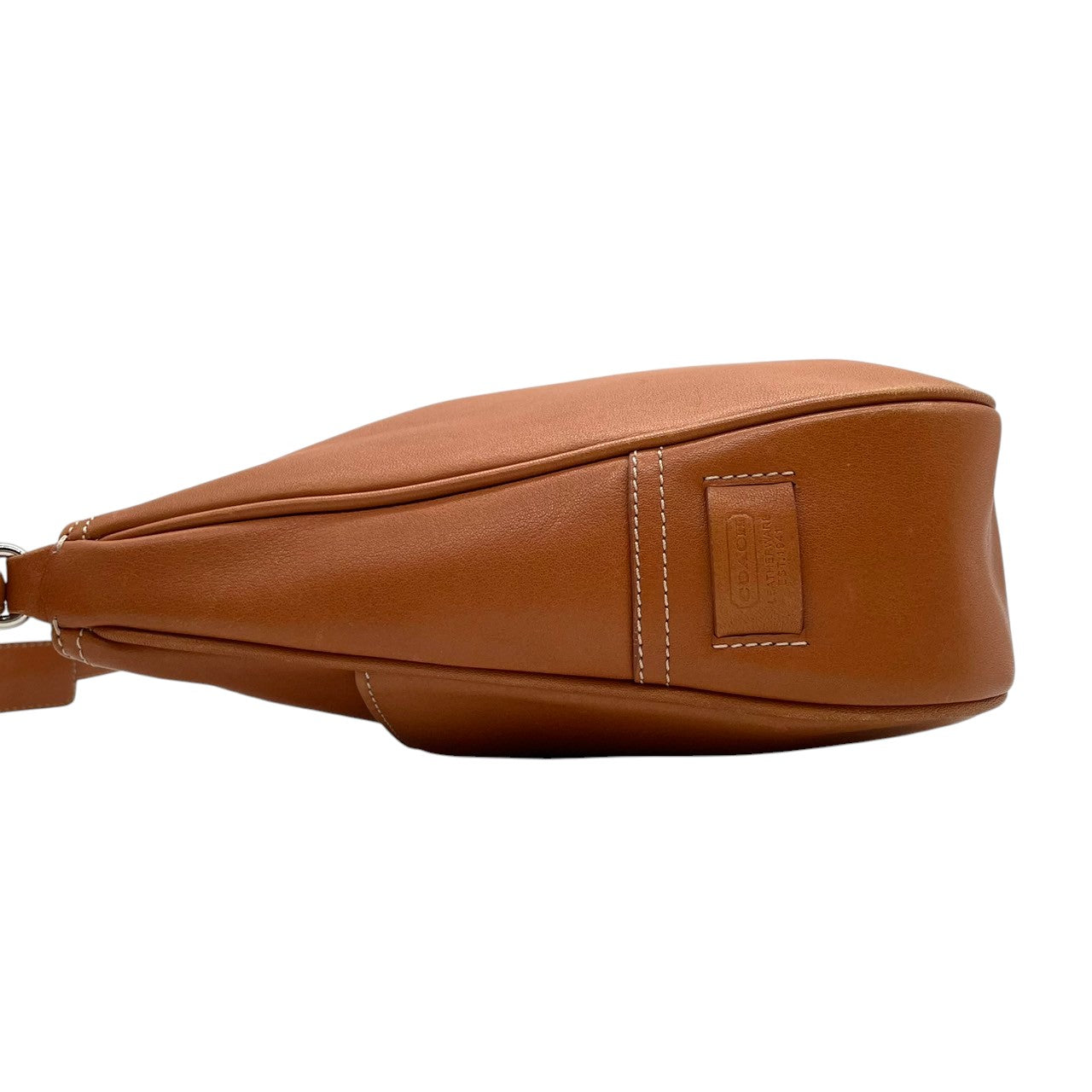 COACH コーチ ショルダーバッグ 7778 ハンドバッグ レザー ブラウン キャメル レディース 肩掛け可 ワンショルダー クラシック ビンテージ エレガント シンプル デイリーユース 通勤 通学 人気モデル クリーニング済み s38