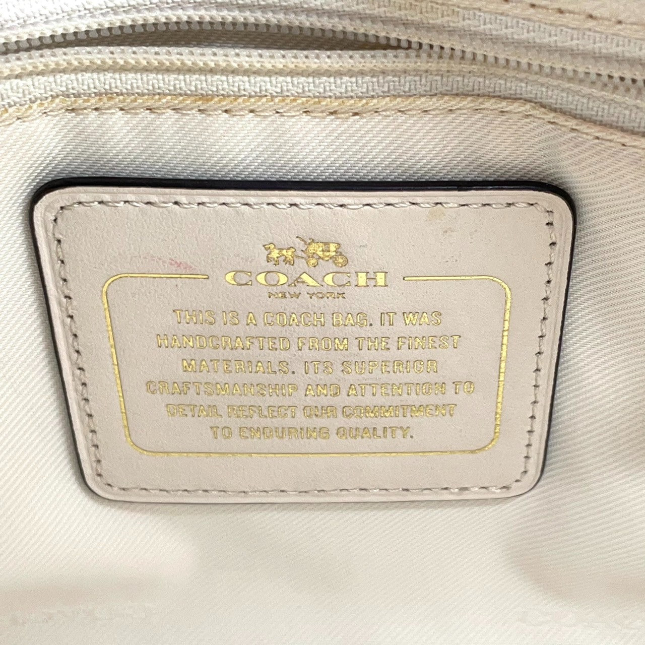 COACH コーチ 2WAYバッグ 37703 チャーリーキャリーオール ハンドバッグ ショルダーバッグ レザー アイボリー ティーローズ フラワー スタッズ レディース 斜め掛け可 フェミニン エレガント デイリーユース 人気モデル クリーニング済み s38