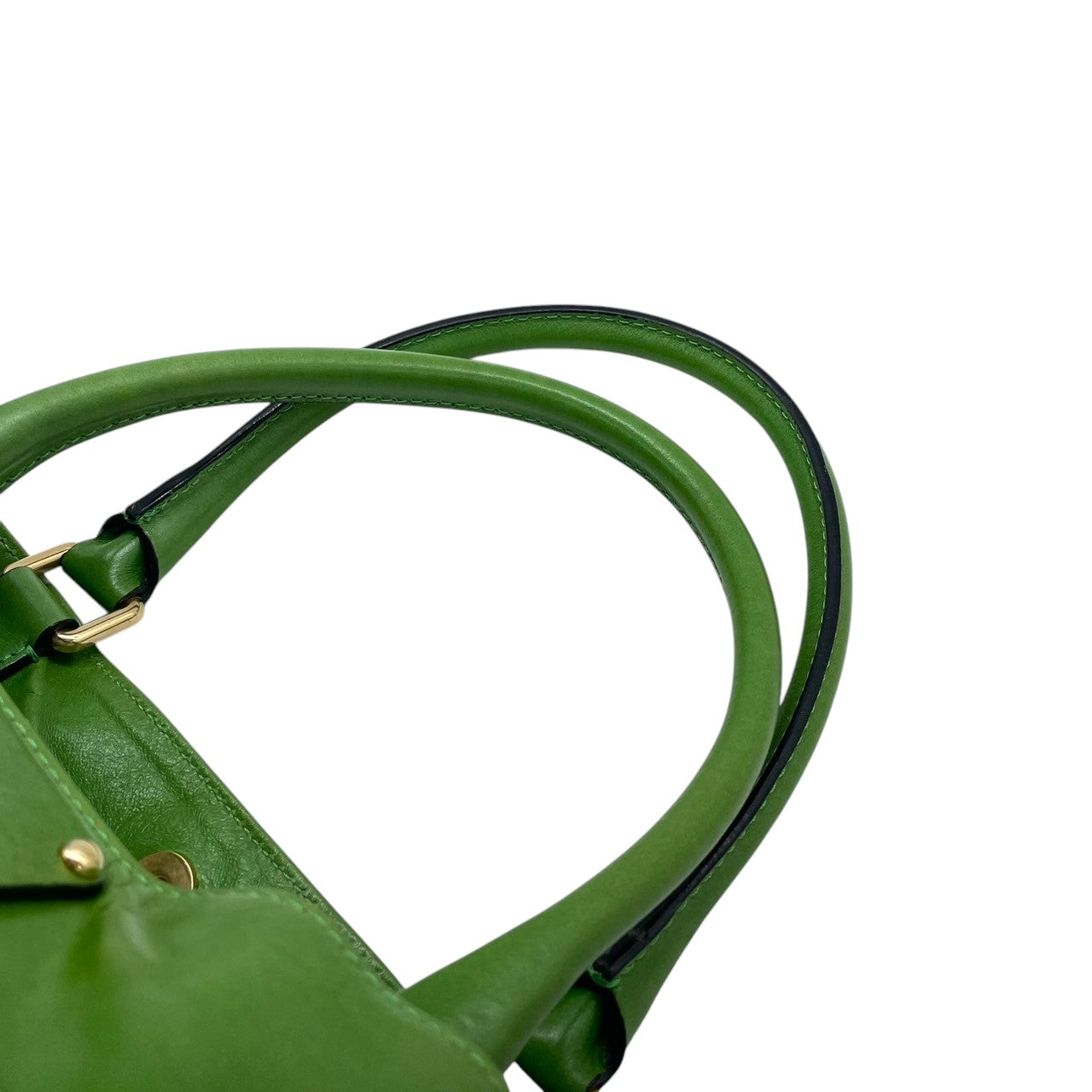 MARC JACOBS マークジェイコブス トートバッグ ハンドバッグ レザー グリーン レディース メンズ ユニセックス 大容量 A4収納可 肩掛け可 ワンショルダー ビジネス 通勤 通学 旅行 ビビッドカラー デザイナーズ クリーニング済み s28