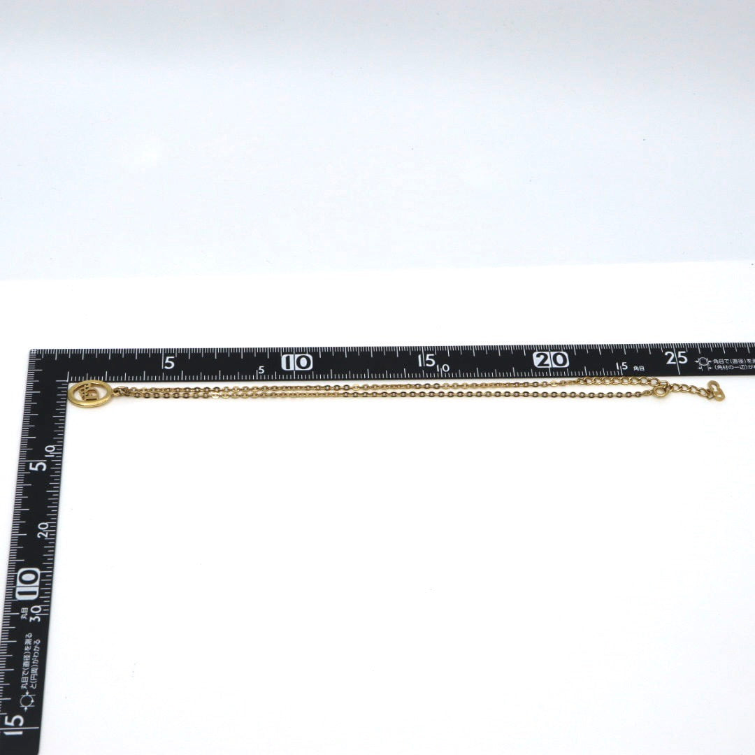 ディオール Dior ヴィンテージ ネックレス オーバルモチーフ Diorロゴ 金 ゴールドカラー アクセサリー I2