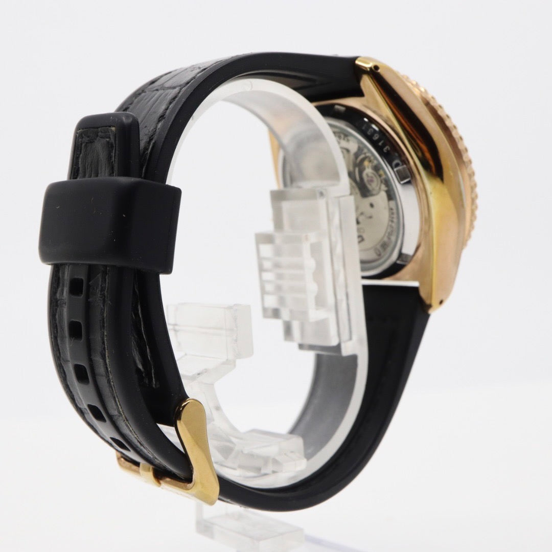 極美品 セイコー SEIKO5 スポーツ 4R36-07G0 SBSA011 メンズ 腕時計 自動巻き デイデイト グリーン文字盤 裏スケ ダイバー 24石 稼働品 G