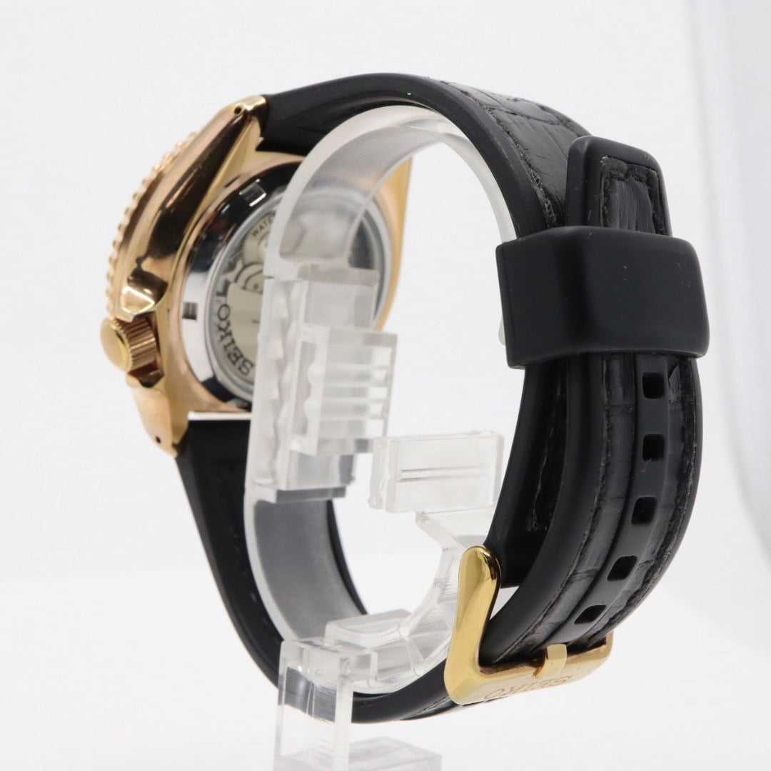 極美品 セイコー SEIKO5 スポーツ 4R36-07G0 SBSA011 メンズ 腕時計 自動巻き デイデイト グリーン文字盤 裏スケ ダイバー 24石 稼働品 G