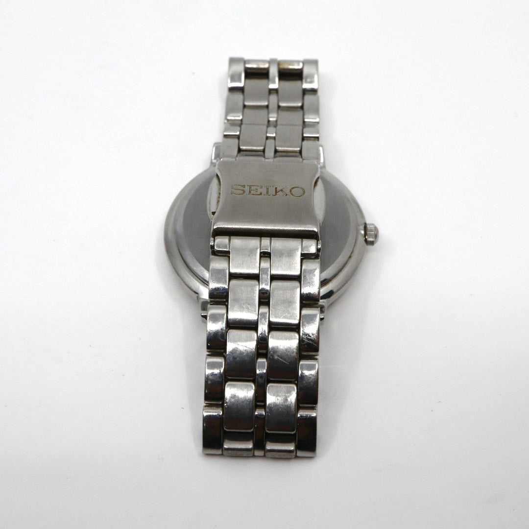 SEIKO セイコー 7N01-0BC0 腕時計 アナログ クオーツ 3針 ホワイト文字盤 メタルバンド シルバー 新品電池交換済み 動作確認済み G5
