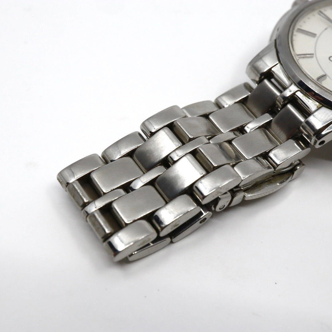 SEIKO セイコー 7N01-0BC0 腕時計 アナログ クオーツ 3針 ホワイト文字盤 メタルバンド シルバー 新品電池交換済み 動作確認済み G5