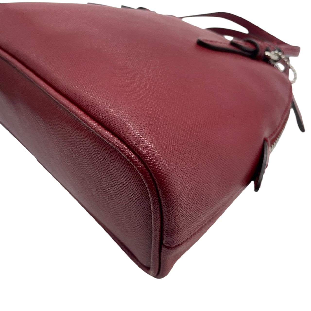 【COACH】コーチ 2WAY ハンドバッグ ショルダーバッグ プレーリーサッチェル F58295 ドーム型 自立可 斜め掛け可 クロスボディ クロスグレインレザー レッド ワインレッド系 レディース エレガント ビジネス 人気モデル クリーニング済み u3