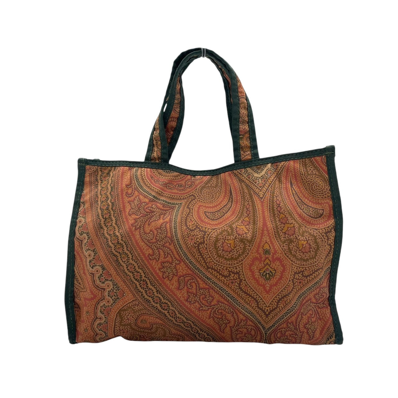 ETRO エトロ profumi トートバッグ ハンドバッグ ミニトート ペイズリー柄 総柄 キャンバス マルチカラー レディース エレガント エキゾチック ヴィンテージ イタリア製 希少 レアモデル クリーニング済み s1