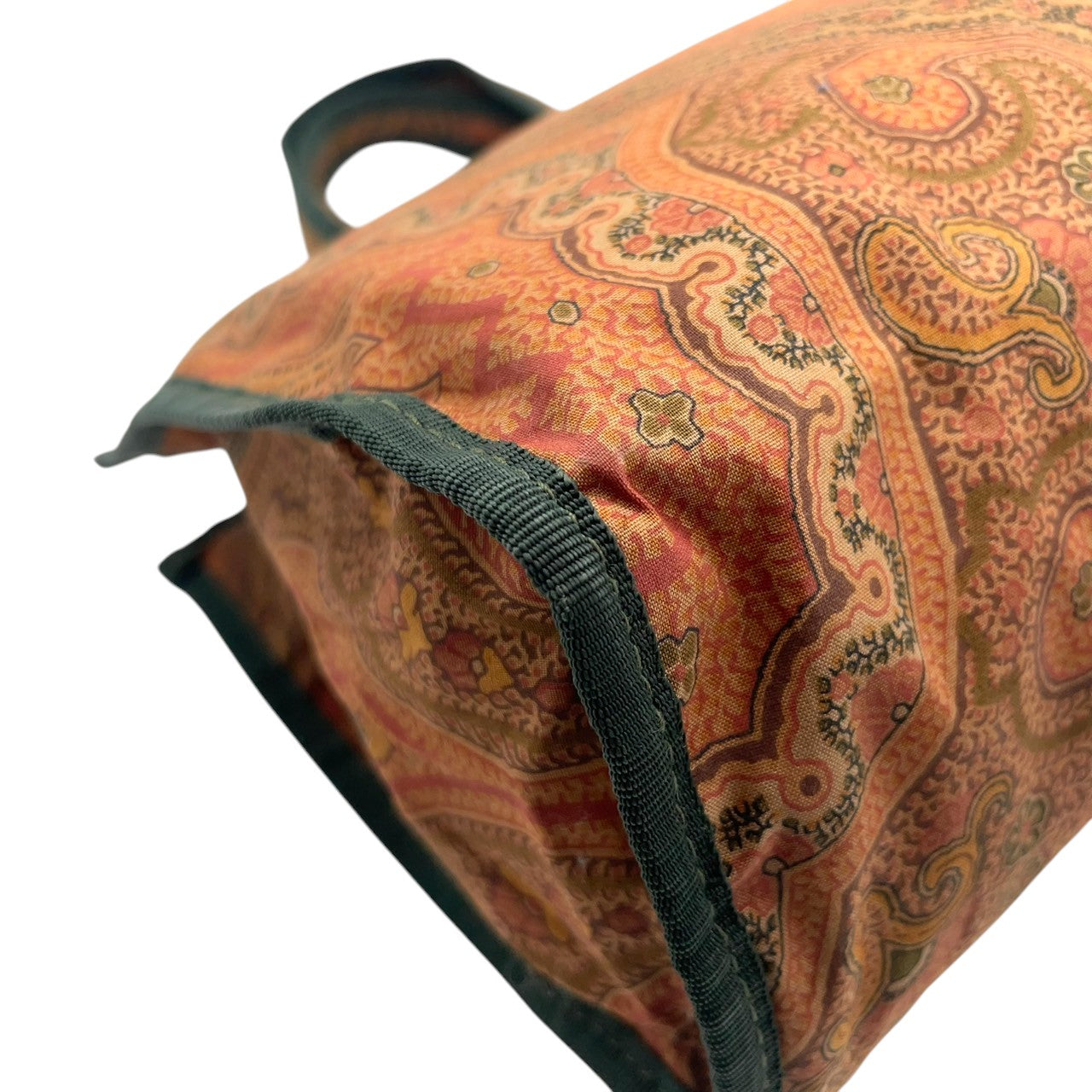 ETRO エトロ profumi トートバッグ ハンドバッグ ミニトート ペイズリー柄 総柄 キャンバス マルチカラー レディース エレガント エキゾチック ヴィンテージ イタリア製 希少 レアモデル クリーニング済み s1